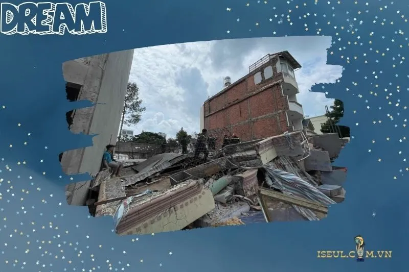 Nằm mơ thấy sập nhà và con số may mắn